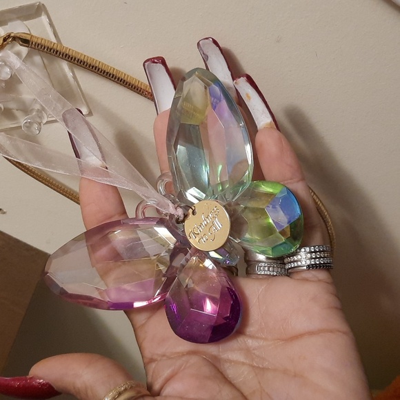 BIG A$$ CRYSTAL BUTTERFLY 🦋 SUNCATHER CHRISTMAS 🎄 ORNAMENT GREAT GIFT 🎁 - Picture 5 of 5